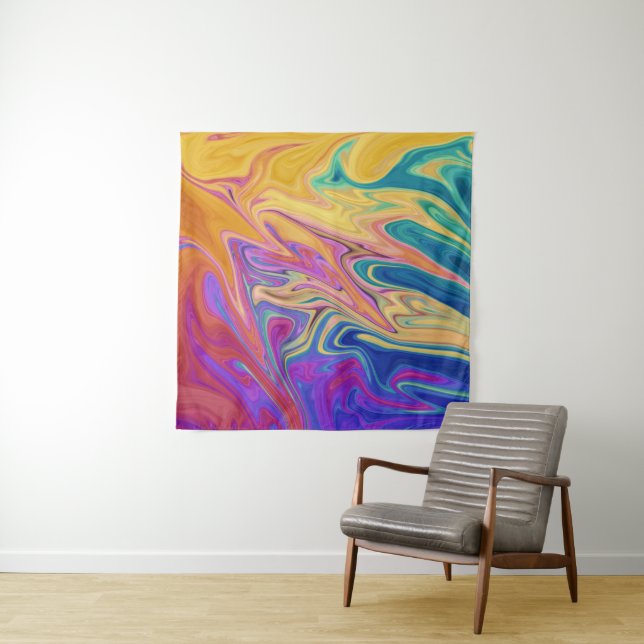 Tapete De Parede Padrão de abstrato colorida (In Situ)