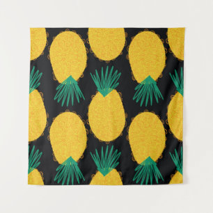 Tapete De Parede Padrão de abstrato sem costura de abacaxi. Contem