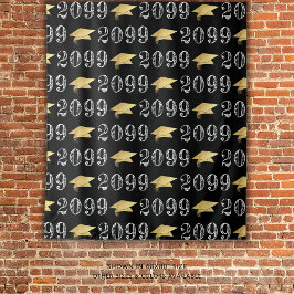 Tapete De Parede Padrão de Ano da Classe de Graduação do Plano de C