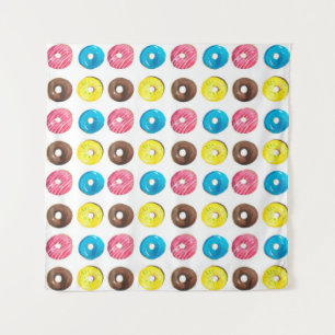 Tapete De Parede Padrão de aquarelas sem costura com rosquinhas pe
