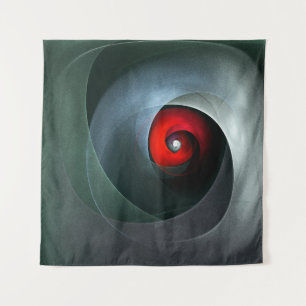Tapete De Parede Padrão de Arte Moderna Abstrato de Roteiro Vermelh