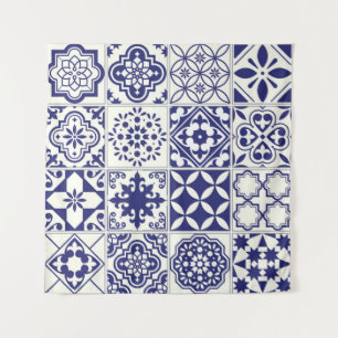 Tapete De Parede Padrão de azulejos cerâmicos