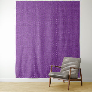 Tapete De Parede Padrão de bolinhas fundo roxo sem emendas
