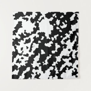 Tapete De Parede Padrão de Camuflagem Abstrato preto e branco