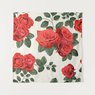 Tapete De Parede Padrão de colheita sem costura com rosas
