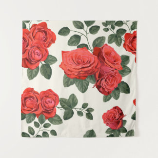 Tapete De Parede Padrão de colheita sem costura com rosas