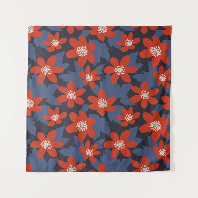 Tapete De Parede Padrão de colheita sem costura no estilo escandina (Frente)