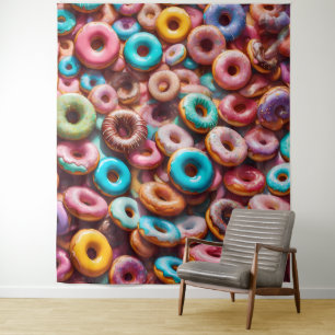 Tapete De Parede Padrão de donut delicioso