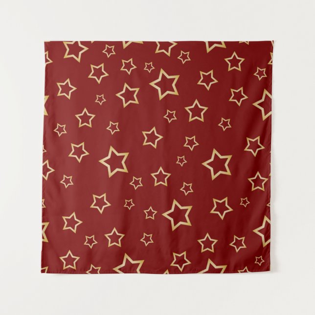 Tapete De Parede Padrão de estrelas (Frente)