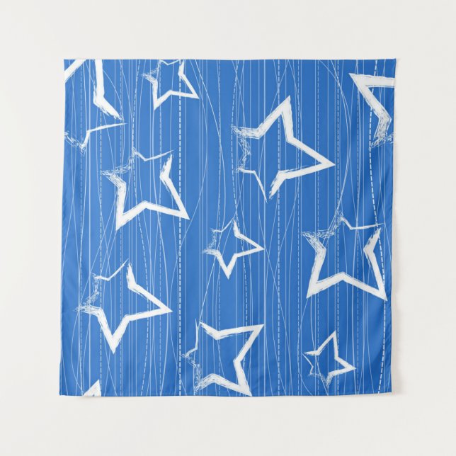 Tapete De Parede Padrão de estrelas (Frente)