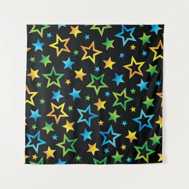 Tapete De Parede Padrão de estrelas (Frente)