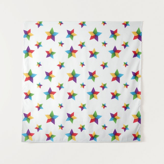 Tapete De Parede Padrão de estrelas (Frente)