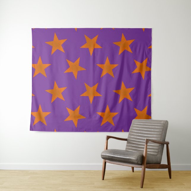 Tapete De Parede Padrão de estrelas de ouro 3 (In Situ (Horizontal))