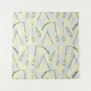 Tapete De Parede Padrão de ferramentas de jardinagem