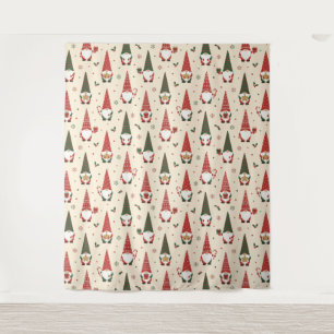 Tapete De Parede Padrão de festa de Gnome de Natal