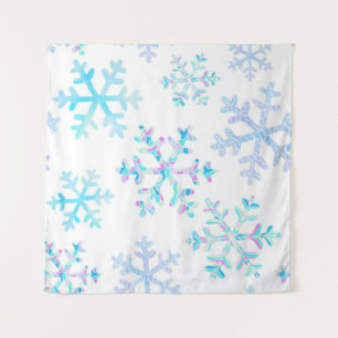 Tapete De Parede Padrão de flocos de neve