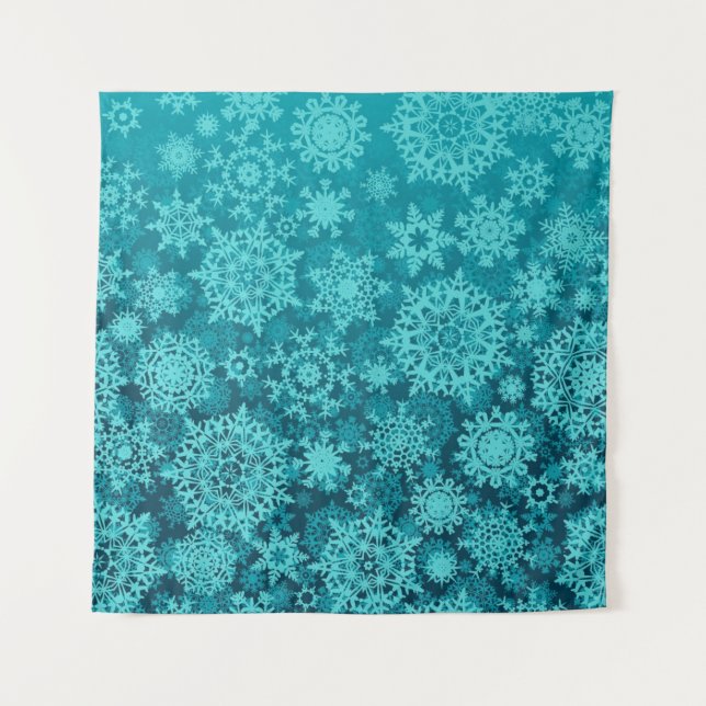Tapete De Parede Padrão de flocos de neve (Frente)