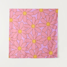 Padrão de Flor Simples, Floral Púrpura, de pré-dis