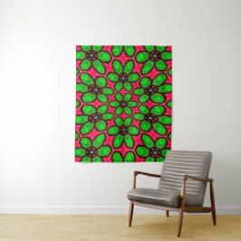 Tapete De Parede Padrão de Flores de Abstrato Bonito