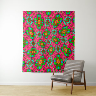Tapete De Parede Padrão de Flores de Abstrato exclusivo
