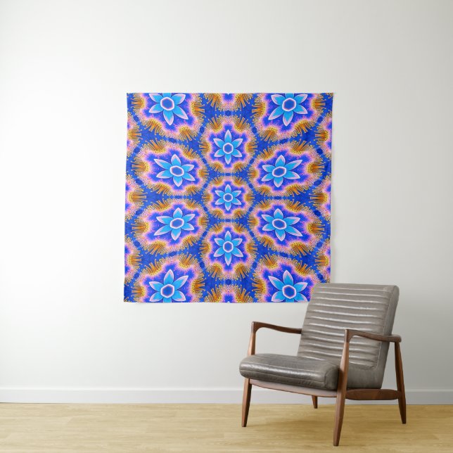 Tapete De Parede Padrão de Flores de Furos (In Situ)