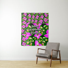 Tapete De Parede Padrão de Flores Tropicais Rosa