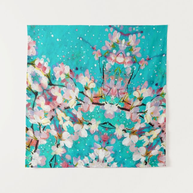 Tapete De Parede Padrão de fundo geométrico Abstrato colorido (Frente)