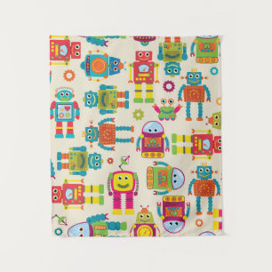 Tapete De Parede Padrão de Fundo Invisível e Inclinável com Rob 