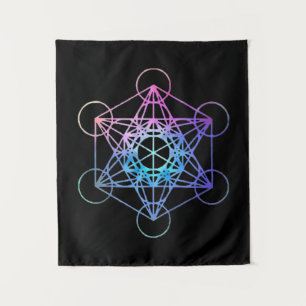 Tapete De Parede Padrão de Geometria Sagrada de Pastel