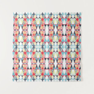 Tapete De Parede Padrão de Linha Tribal Geométrico abstrato