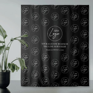 Tapete De Parede Padrão de logotipo de negócios Corporativo Preto e