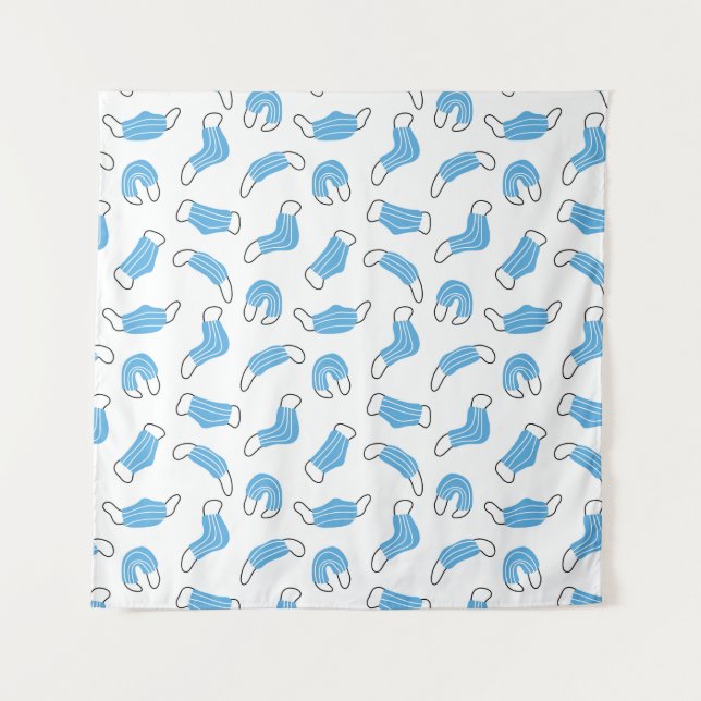 Tapete De Parede Padrão de máscara médica (Frente)