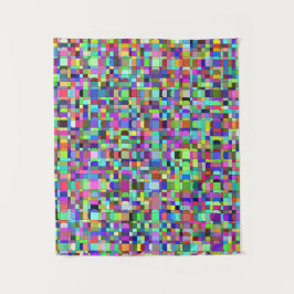 Tapete De Parede Padrão de Multicores de Formas de abstrato Quadrad