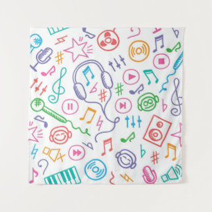 Tapete De Parede Padrão de música