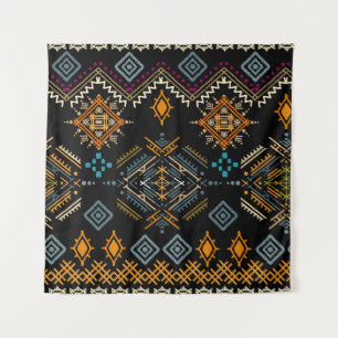 Tapete De Parede Padrão De Ornamento De Boho Étnico Sem Olhos