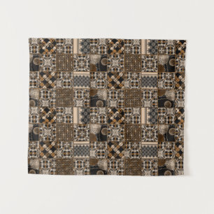 Tapete De Parede Padrão de patchwork russo