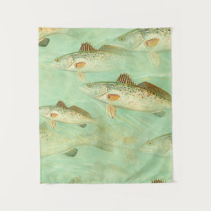 Tapete De Parede Padrão De Peixe De Baixo 
