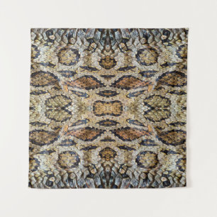 Tapete De Parede padrão de pele de cobra. Impressão animal vindim
