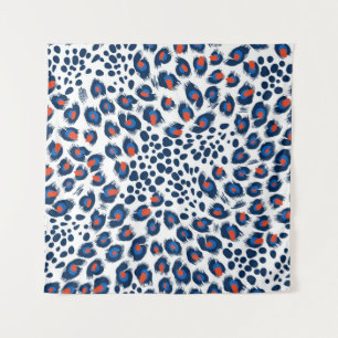 Tapete De Parede Padrão de pele de leopardo sem costura. Vintage.