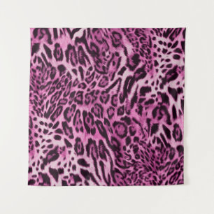 Tapete De Parede padrão de pele-leopardo de abstrato pelúcia