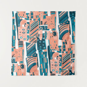 Tapete De Parede Padrão de Portas Vintage Sem Costura.