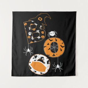 Tapete De Parede Padrão de Pumpkin de Bruxa de Bruxa de Aranha de