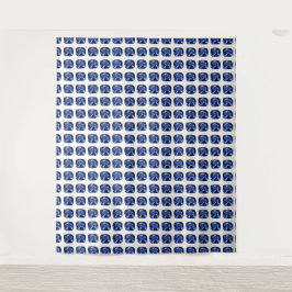 Tapete De Parede Padrão de Safira Azul Cushion-Cut