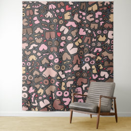 Tapete De Parede Padrão de seios neutro nome