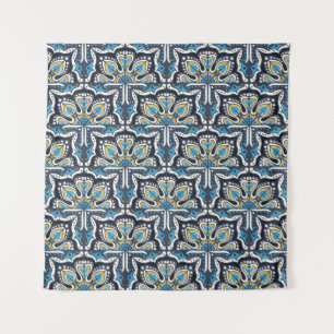 Tapete De Parede Padrão de Talavera. Uma manta de retalhos indiana.