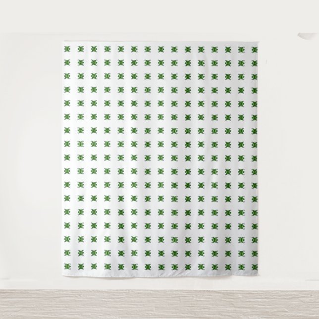 Tapete De Parede Padrão de Tartaruga Verde (Frente)