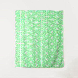 Tapete De Parede Padrão de Triângulos em Estilo Art Déco Verde Past