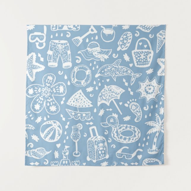 Tapete De Parede Padrão de Verão (Frente)