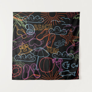 Tapete De Parede Padrão de Verão