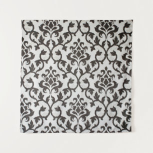 Tapete De Parede Padrão de wallpaper damask preto